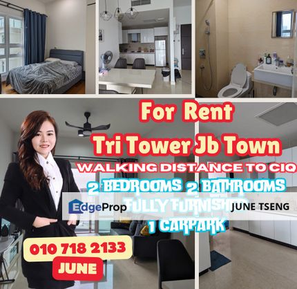 Tri tower 2 bedroom 2 bathroom, Johor, Johor Bahru