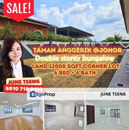 Double storey bungalow jalan anggerik, Johor, Johor Bahru