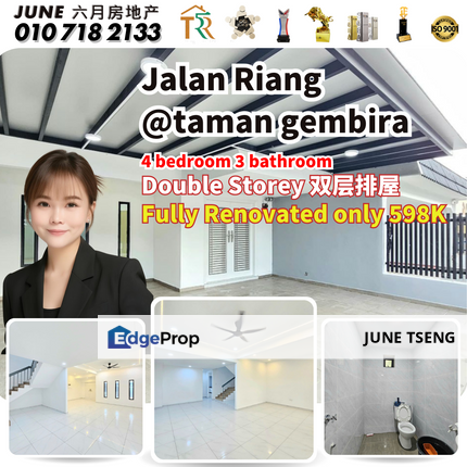 Fully renovated jalan tiang taman gembira, Johor, Pasir Gudang