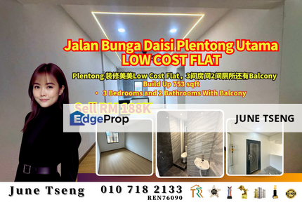 flat only 188k , Johor, Pasir Gudang