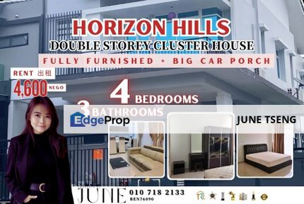 cluster horizon hills fully furnished, Johor, Horizon Hills