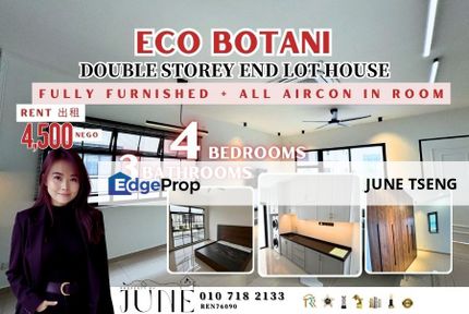 end lot fully furnished eco botani iskandar puteri , Johor, 