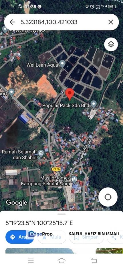 HMS004-5.162 EKAR TANAH DI BAGAN NYIOR JURU SEBERANG PERAI UNTUK DI JUAL, Penang, Juru