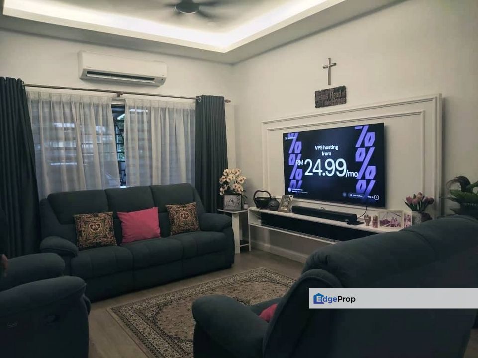 For sale taman seri mewah Meru Klang Double Storey House extended renovated facing playground, Selangor, Klang