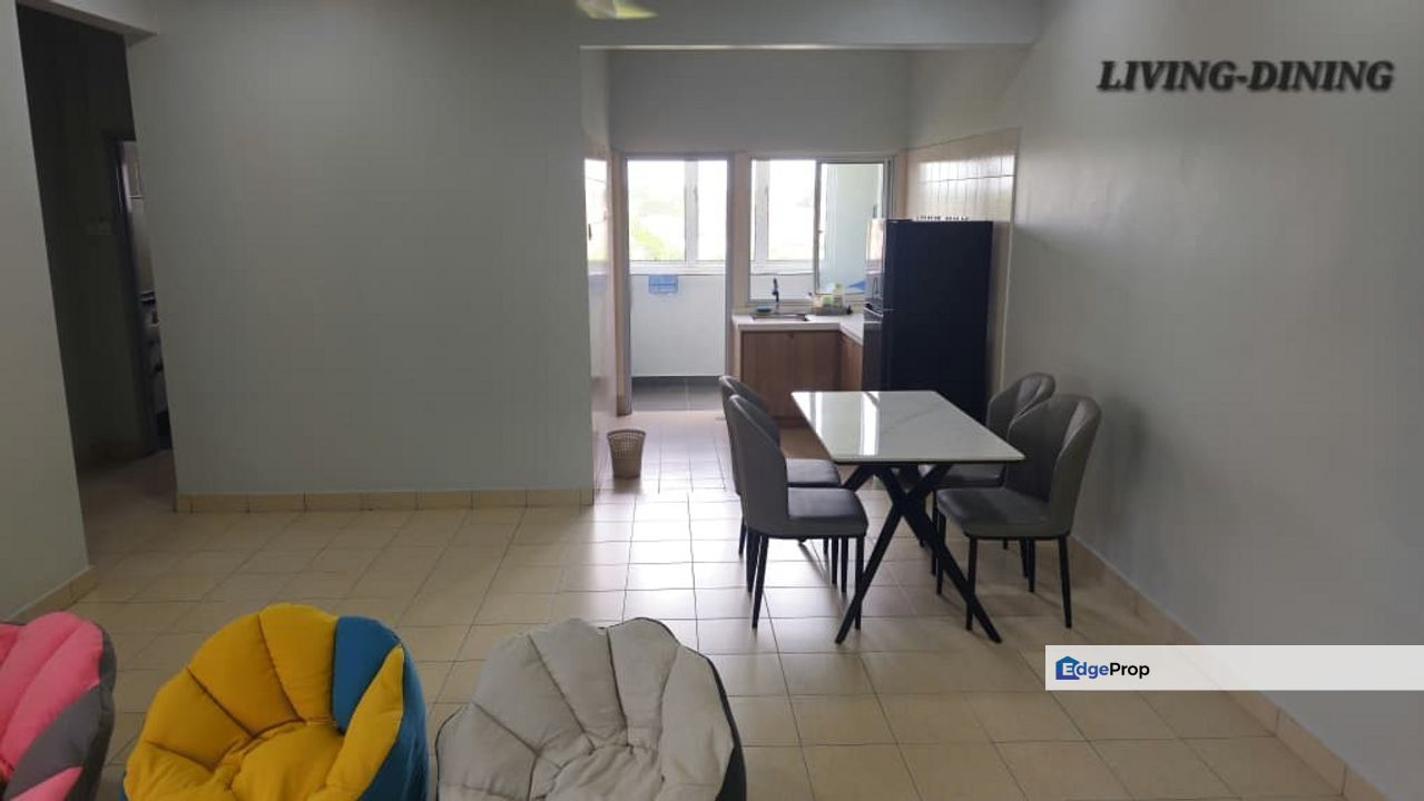 For rent pangsapuri randa shah alam apartment partially furnished new furniture, Selangor, Shah Alam