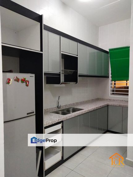 For Sale# BSP 21, Jenjarom# Condominium# Partially Furnished# Nearby MAHSA University & LRT, Selangor, Jenjarom