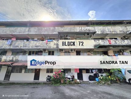 Flat Blok 72 Taman Ungku Tun Aminah  Low Cost Flat, Johor, Johor Bahru