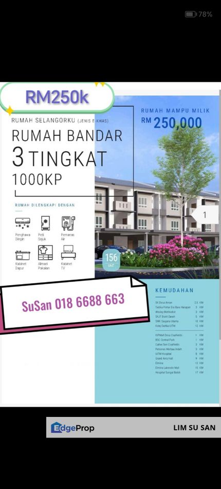 3 Stry Townhouse Rumah Selangorku, (Sg Buloh) One level One unit, Selangor, Sungai Buloh