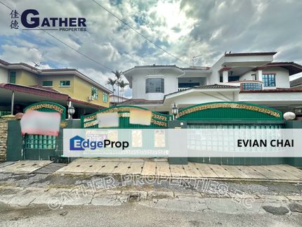 Pasir Puteh Taman Sinfar / Shatin / Pengkalan, Ipoh Double Storey Semi D Facing Empty For Sale, Perak, Ipoh