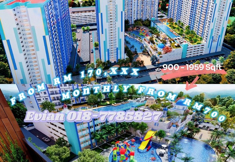 Botani Ipoh Freehold Brand New Condo With Santorini Theme,Affordable Luxury,Every One Can Buy!