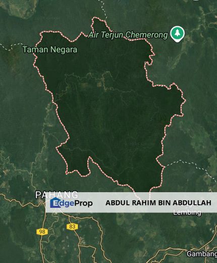 10,000 ekar Untuk Dijual di Hulu Tembeling, Pahang, Pahang, Jerantut