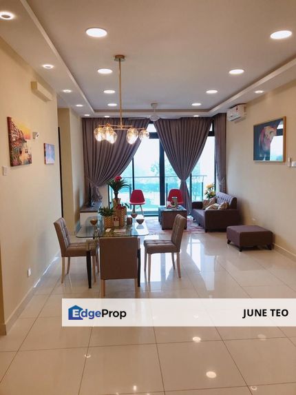 High Floor River View Fully Furnished Good Location 3room Apt @ Botanika for Rent, Johor, Johor Bahru