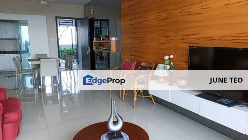 Fully Furnished High Floor River View Good Condition 3room Apt @ Wateredge Apt for Rent, Johor, Masai