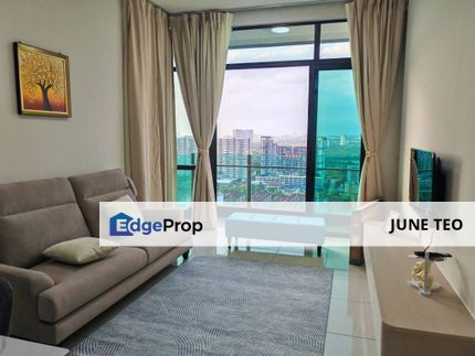 High Floor City View Fully Furnished Good Condition 2room Apt @ Wave Marina Cove for Rent, Johor, Johor Bahru