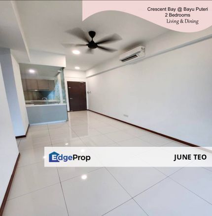Good Condition Great Location Partial Furnished 2room Apt @ Crescent Bay Suites for Rent, Johor, Johor Bahru