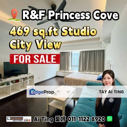 R&F Princess Cove Studio with Carpark, Johor, Johor Bahru