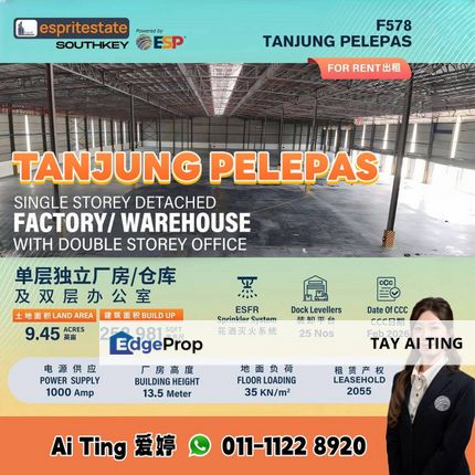 Tanjung Pelepas Detached Factory Warehouse, Johor, Gelang Patah