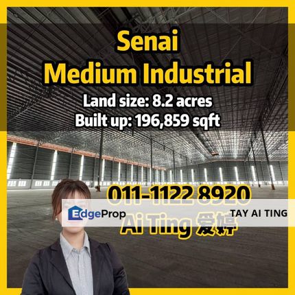 Senai Detached Factory Warehouse Medium Industry, Johor, Senai