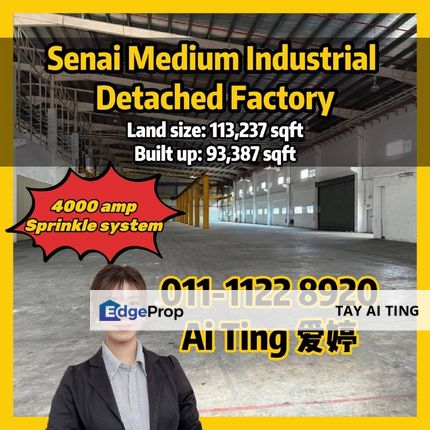 Senai Detached Factory Medium Industrial, Johor, Senai