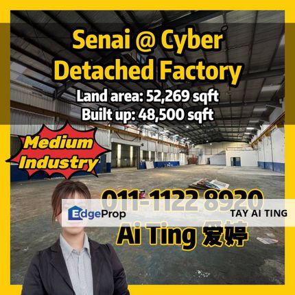 Senai Cyber Detached Factory Medium Industrial, Johor, Senai