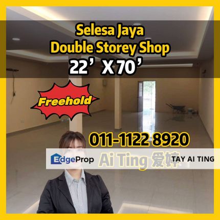 Selese Jaya Double Storey Shop, Johor, Skudai