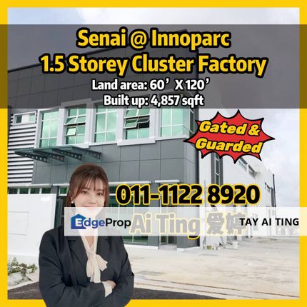 Innoparc Scientex Senai 1.5 Storey Cluster Factory, Johor, Senai