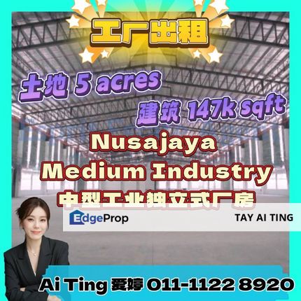 Nusajaya Nusa Cemerlang Medium Industry Detached Factory, Johor, Gelang Patah