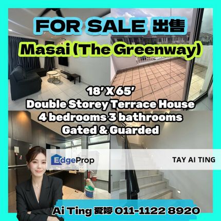 Masai Double Storey Terrace House (The Greenway), Johor, Pasir Gudang