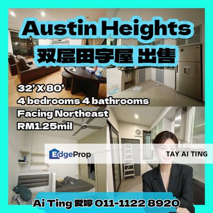 Austin Heights Double Storey Cluster House, Johor, Johor Bahru