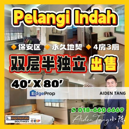 Double Storey Semi-D in Taman Pelangi Indah, Johor, Ulu Tiram