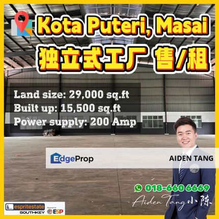 Kota Puteri Detached Factory, Johor, Masai
