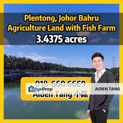 Plentong Agriculture Land with Fish Farm, Johor, Johor Bahru