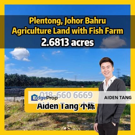 Plentong Agriculture Land with Fish Farm, Johor, Johor Bahru