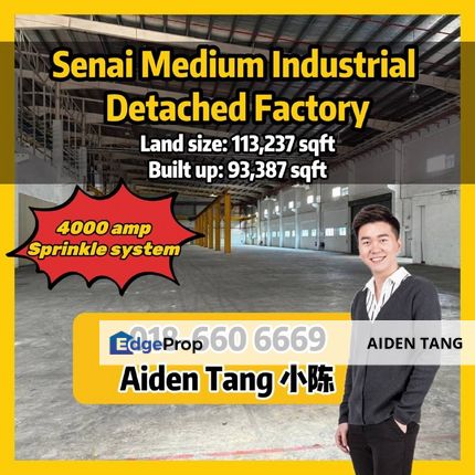 Senai Detached Factory Medium Industrial, Johor, Senai