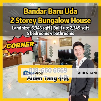 Bandar Baru Uda Bungalow House Corner Lot, Johor, Johor Bahru