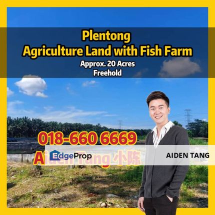 Plentong Agriculture Land with Fish Farm, Johor, Johor Bahru