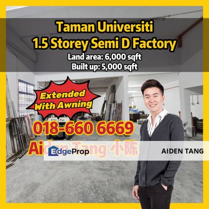 Taman Universiti Skudai Semi D Factory, Johor, Skudai