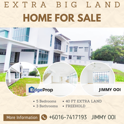 A Spacious Corner Lot Home with Extra Land | Freehold, Gated & Guarded @ Taman Nusa Sentral – Hurry contact me!, Johor, Nusajaya