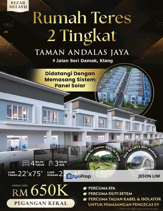 Brand New Rezab Melayu @Andalas Klang @Freehold 2 Sty  22X75 4R3B for Sale, Selangor, Klang