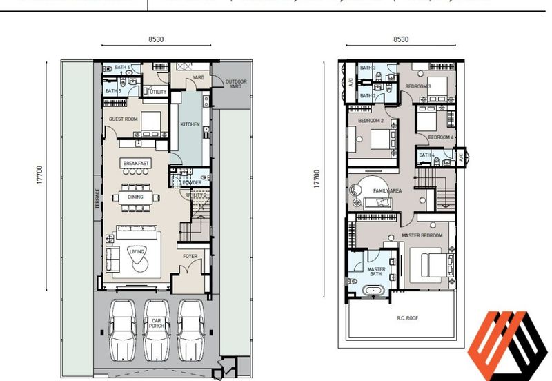 Freesia Tropicana Aman @Brand New 2 Storey Bungalow 5+1R7B 48X80 for Sale RM2.3mil