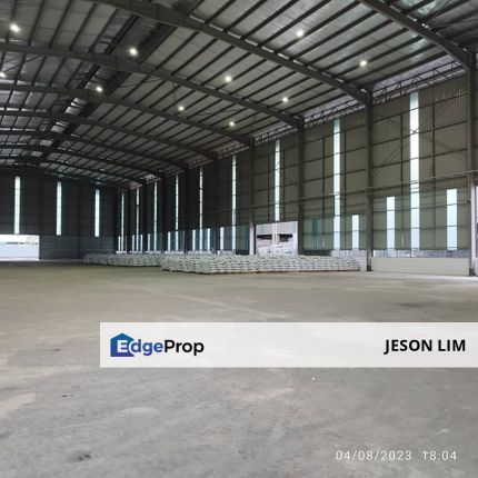 Kapar Indah Klang Detached Factory Builtup 48,782 sqft for Rent RM98k, Selangor, Klang