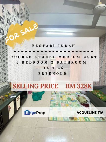 Double Storey Medium Cost Terrace House For Sale , Johor, Ulu Tiram