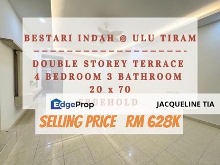 Taman Bestari Indah Double Storey Terrace House For Sale , Johor, Ulu Tiram