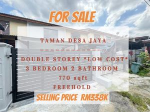 Taman Desa Jaya Double Storey Low Cost House For Sale for Sale @RM338 ...