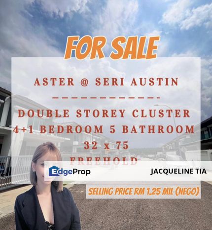 Aster Seri Austin Cluster House For Sale , Johor, Johor Bahru