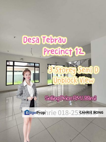 Taman Desa Tebrau Precinct 12 Semi D, Johor, Johor Bahru