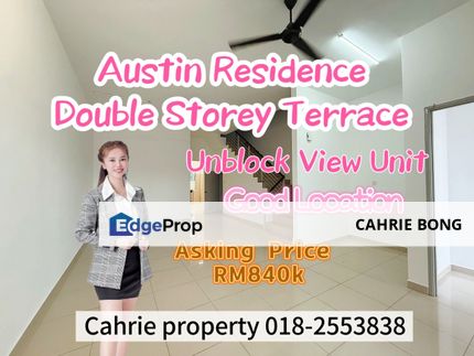 Austin Residence Double Storey Terrace Unblock View & Good Location, Johor, Johor Bahru