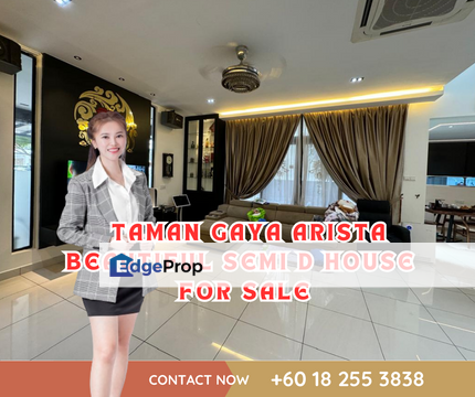 Taman Gaya Arista Beautiful Semi D House For Sale, Johor, Ulu Tiram