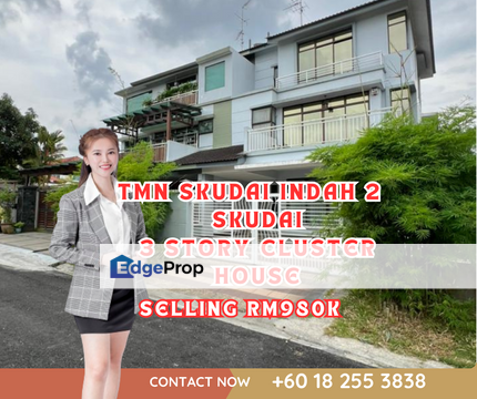 Taman Skudai Indah 2, 3 Story cluster house, Johor, Skudai