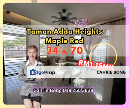 Adda Heights Maple Red, Near Bandar Dato Onn, Taman Daya, Setia indah Cluster House For Sales, Johor, Johor Bahru